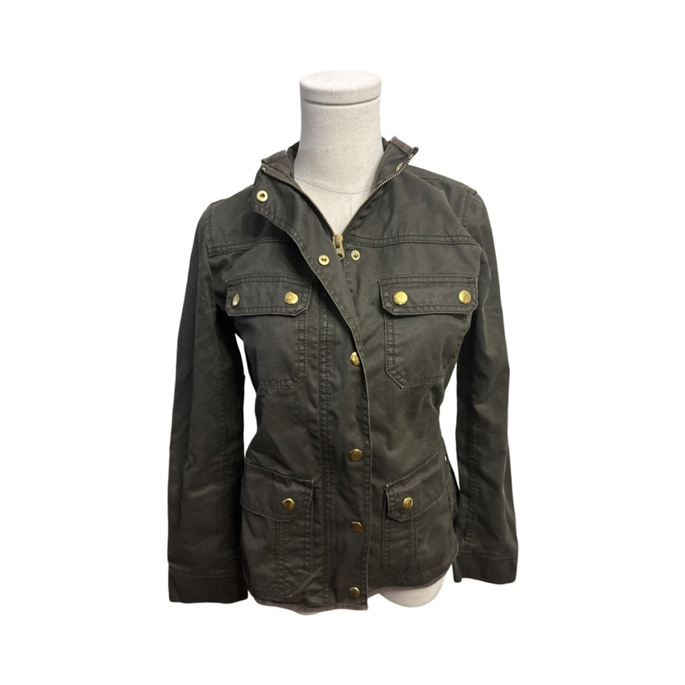 J Crew # 19034 Cotton Moss Downtown Field Jacket Med - size XS
